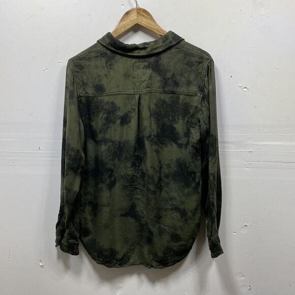 Rails Hunter Button Down Olive Tie-Dye Size Medium - Picture 6 of 6